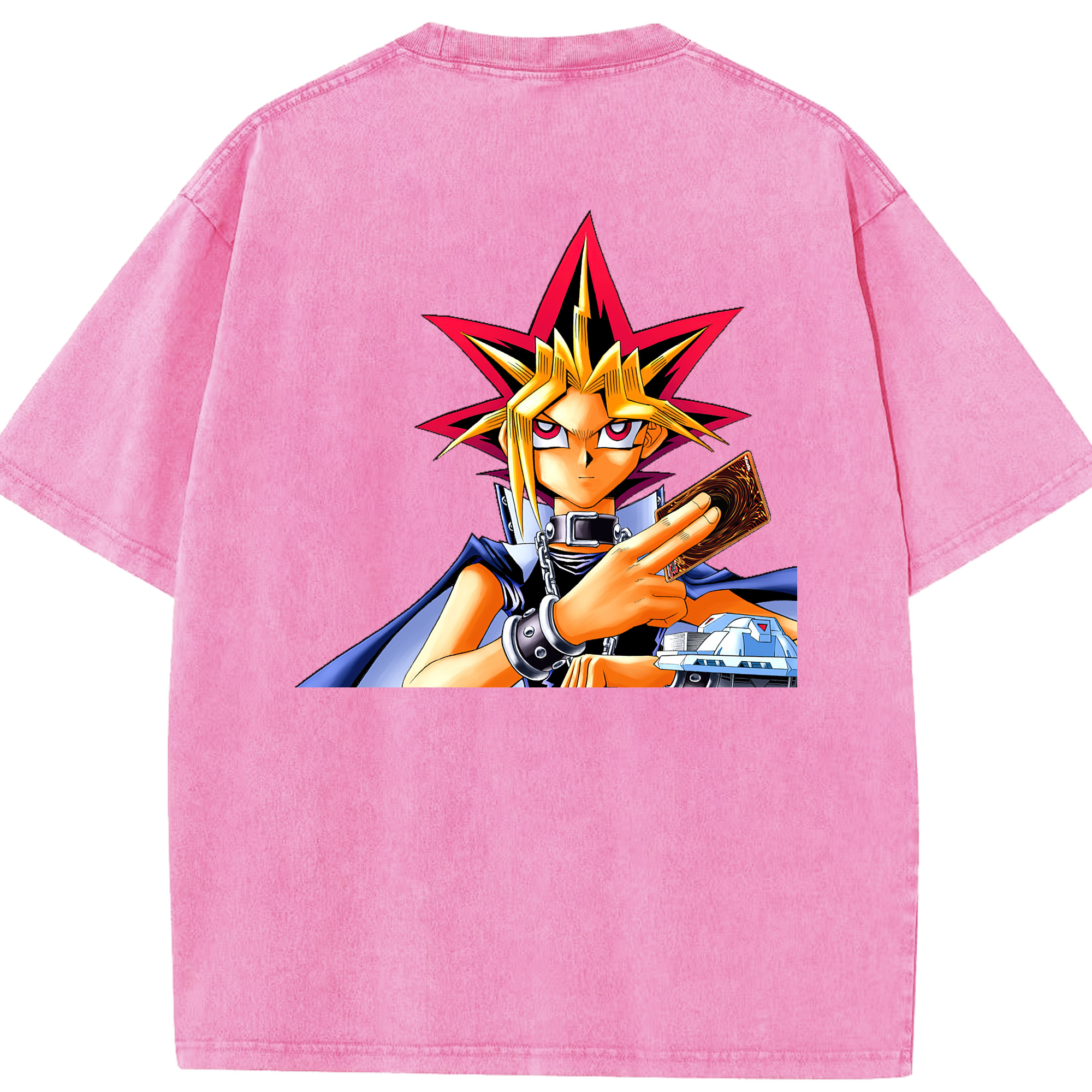 （画像用） 遊☆戯☆王 Yu-Gi-Oh! 綿100% ヴィンテージ風 半袖Tシャツ（背面プリント）